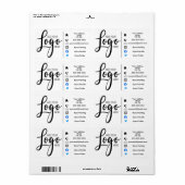 Étiquette Adresse de l'autocollant de commande marketing ajo (Feuille entière)