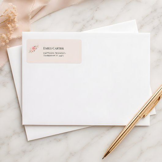 Étiquette Adresse de mariage rococo de luxe