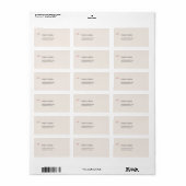 Étiquette Adresse de mariage rococo de luxe (Feuille entière)