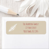 Étiquette Adresse de Noël Berry (En situation)