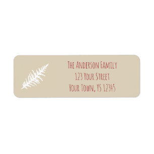 Étiquette Adresse de Noël Berry