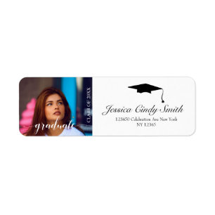 Étiquette Adresse de photo customisée par casquette licenci