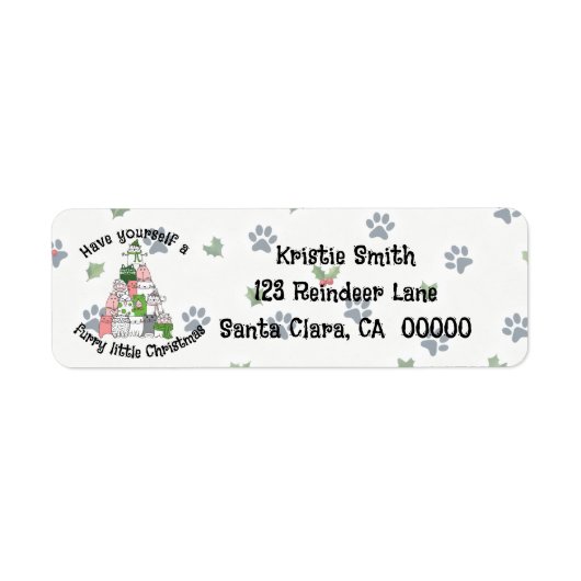 Étiquette Adresse de retour (Devant)