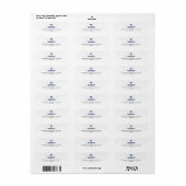Étiquette Adresse de retour (Feuille entière)