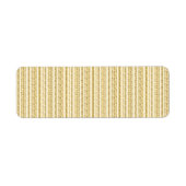 Étiquette Adresse de retour (Devant)