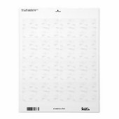 Étiquette Adresse de retour (Feuille entière)