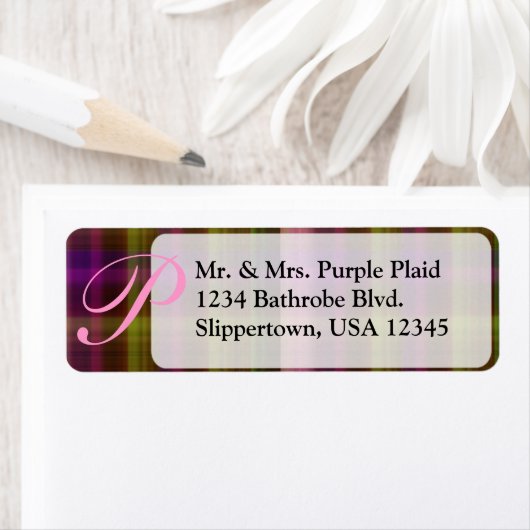 Étiquette Adresse de retour (En situation)