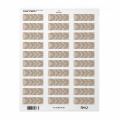 Étiquette Adresse de retour (Feuille entière)