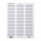 Étiquette Adresse de retour (Feuille entière)