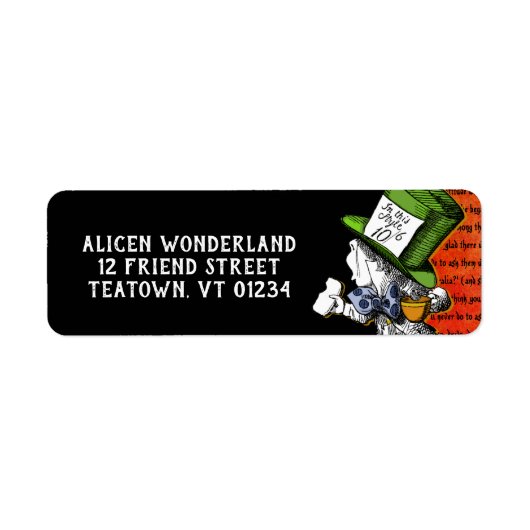 Étiquette Adresse de retour (Devant)