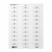 Étiquette Adresse de retour (Feuille entière)
