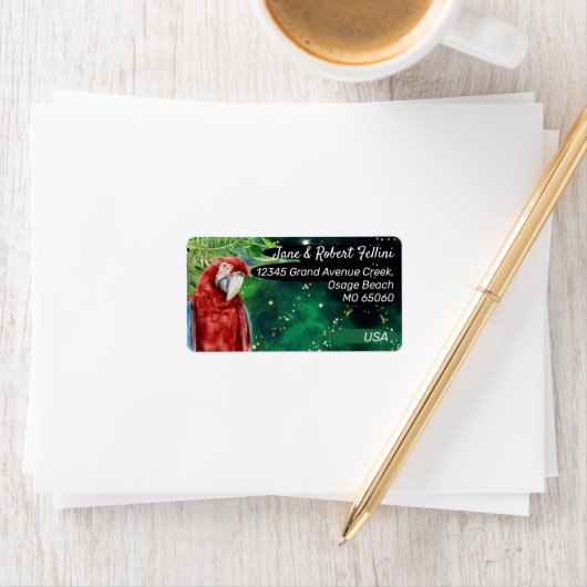 Étiquette Adresse de retour (En situation)