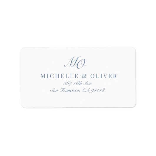 Étiquette Adresse de retour (Devant)