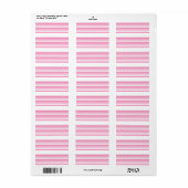 Étiquette Adresse de retour (Feuille entière)