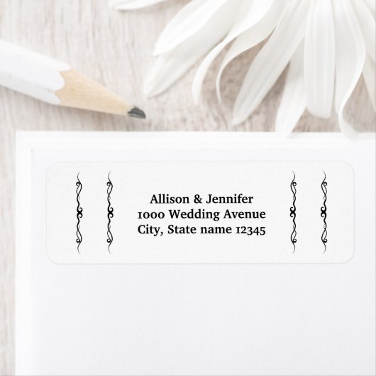 Étiquette Adresse de retour (En situation)