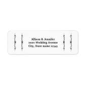 Étiquette Adresse de retour (Devant)