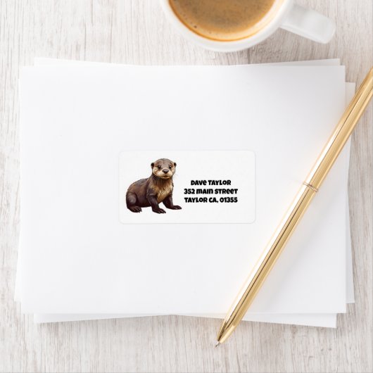 Étiquette Adresse de retour (En situation)