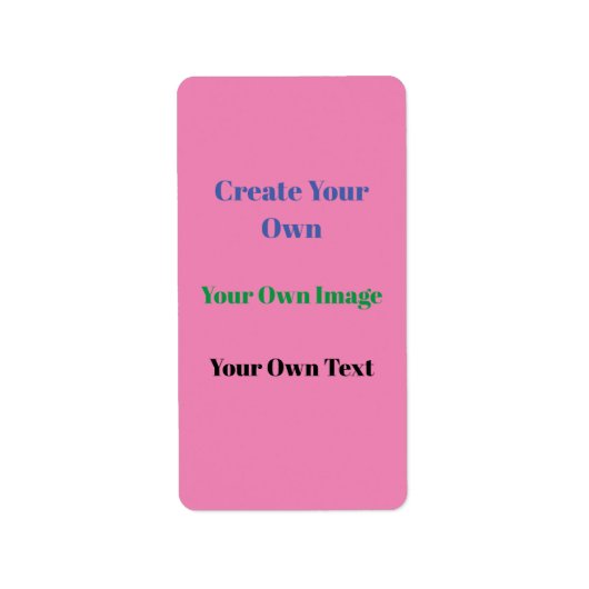 Étiquette Adresse de retour (Devant)