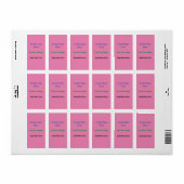 Étiquette Adresse de retour (Feuille entière)