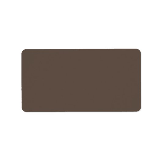 Étiquette Adresse de retour (Devant)