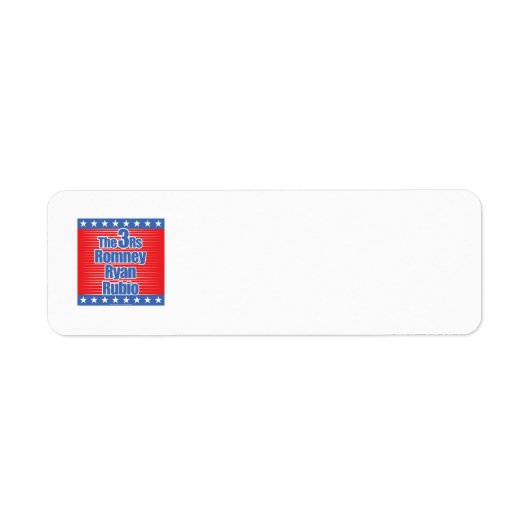 Étiquette Adresse de retour 3Rs (Devant)