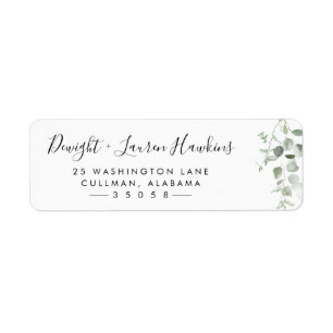 Étiquette Adresse de retour Annabeth