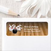 Étiquette Adresse de retour Bowl a Strike (En situation)