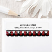 Étiquette Adresse de retour Bug dame (En situation)