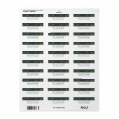 Étiquette Adresse de Retour Bugs & Insectes (Feuille entière)