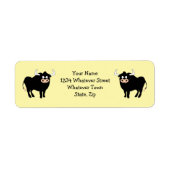 Étiquette Adresse de retour Bull Design (Devant)