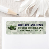 Étiquette Adresse de retour Caméra militaire de l'Armée (En situation)