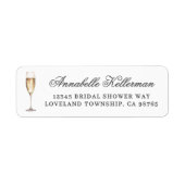 Étiquette Adresse de retour Champagne (Devant)