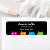 Étiquette Adresse de retour colorée moderne (En situation)