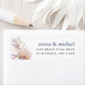 Étiquette Adresse de retour Corail Reef (En situation)