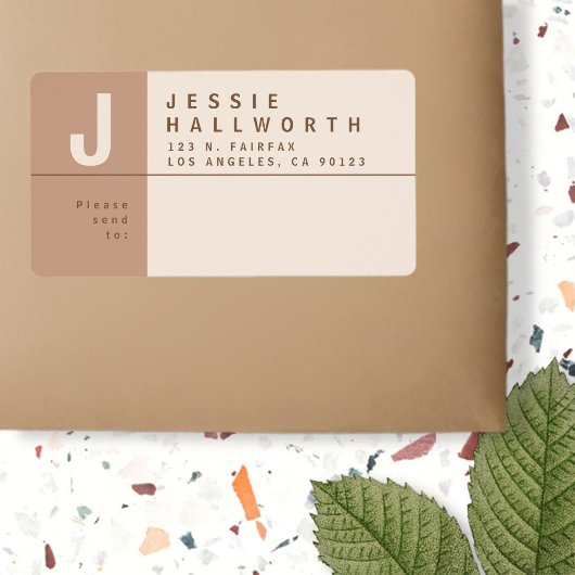 Étiquette Adresse de retour Creative unique Expédition