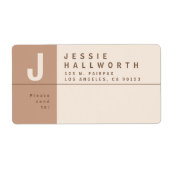 Étiquette Adresse de retour Creative unique Expédition (Devant)