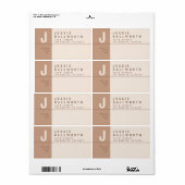 Étiquette Adresse de retour Creative unique Expédition (Feuille entière)