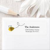 Étiquette Adresse de retour d'abeilles (En situation)