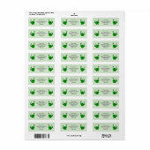 Étiquette Adresse de retour de conception de dinosaure (Feuille entière)