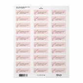 Étiquette Adresse de Retour de Contre-Amour Scripté (Feuille entière)