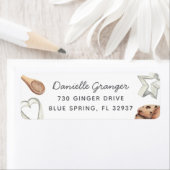 Étiquette Adresse de retour de cuisson de biscuits (En situation)