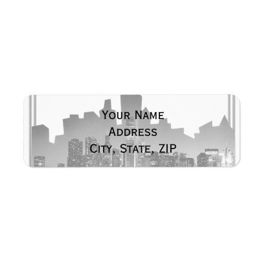 Étiquette Adresse de retour de destination de Chicago (Devant)