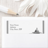 Étiquette Adresse de retour de destination Washington DC (En situation)