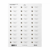 Étiquette Adresse de retour de diplômé pour conquérir le mon (Feuille entière)