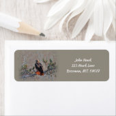 Étiquette Adresse de retour de la Buse à queue rouge (En situation)