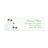 Étiquette Adresse de retour de la Fête des mariées de fermet (Devant)