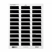 Étiquette Adresse de retour de la graduation en violet rétro (Feuille entière)