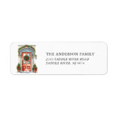 Étiquette Adresse de retour de la porte avant du festival (Devant)