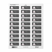 Étiquette Adresse de retour de la queue de lapin de Pâques (Feuille entière)