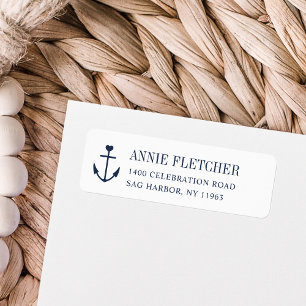 Étiquette Adresse de retour de l'Ancre marine